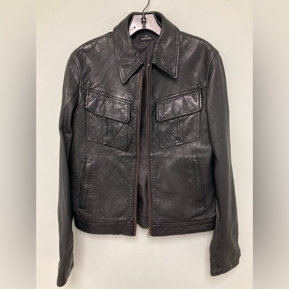 Paul Smith Leather Jacket. Size Large. Brand new never worn. - Picture 13 of 15